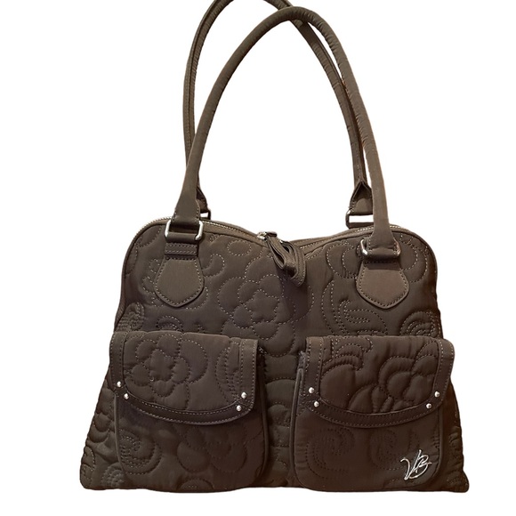 Vera Bradley Handbags - Vera Bradley Chocolate Brown fabric satchel bag